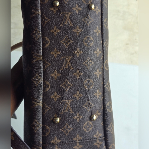 $2500 Louis Vuitton Brown Monogram Pallas  Handbag Women Brown Large - Picture 5 of 16